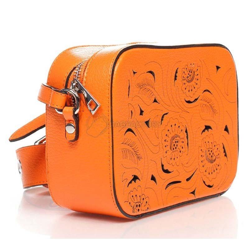 Шкіряний клатч Italian Bags Помаранчевий (1654_orange)