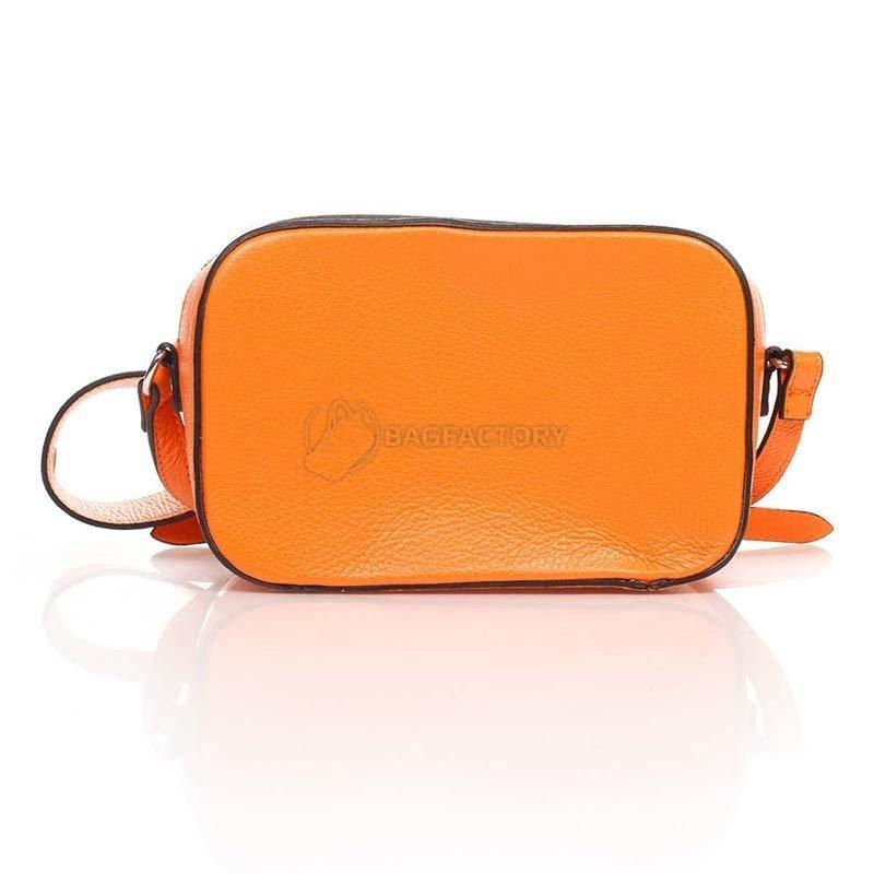 Шкіряний клатч Italian Bags Помаранчевий (1654_orange)