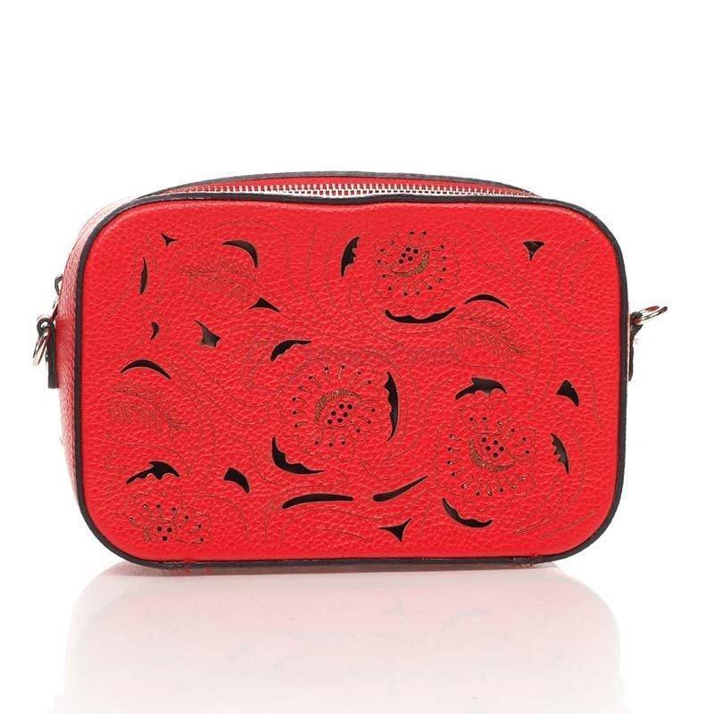 Шкіряний клатч Italian bags Червоний (1654_red)