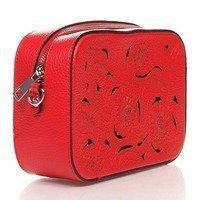Шкіряний клатч Italian bags Червоний (1654_red)