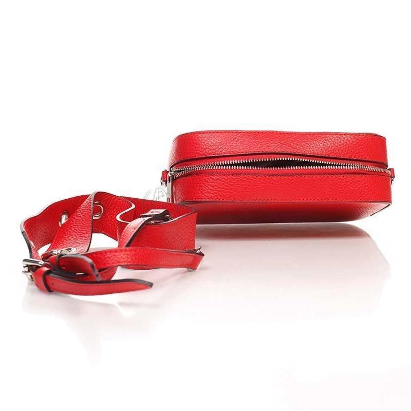 Шкіряний клатч Italian bags Червоний (1654_red)