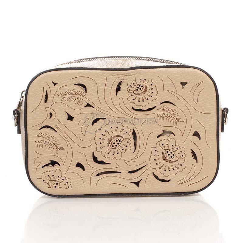 Шкіряний клатч Italian bags Таупе (1654_taupe)