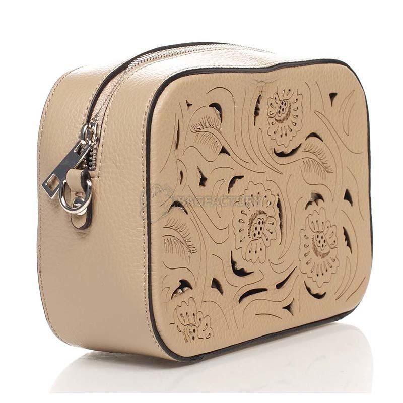 Шкіряний клатч Italian bags Таупе (1654_taupe)