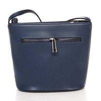 Жіноча шкіряна сумка Italian bags Синій (1802_blue)