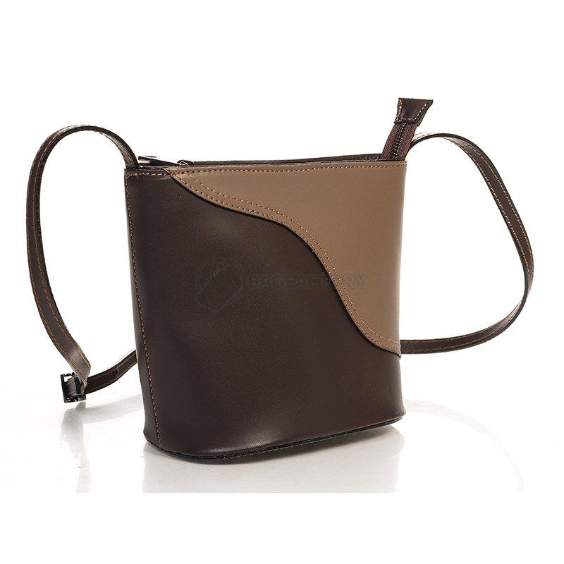 Жіноча шкіряна сумка Italian Bags Коричневий (1802_d_brown_taupe)