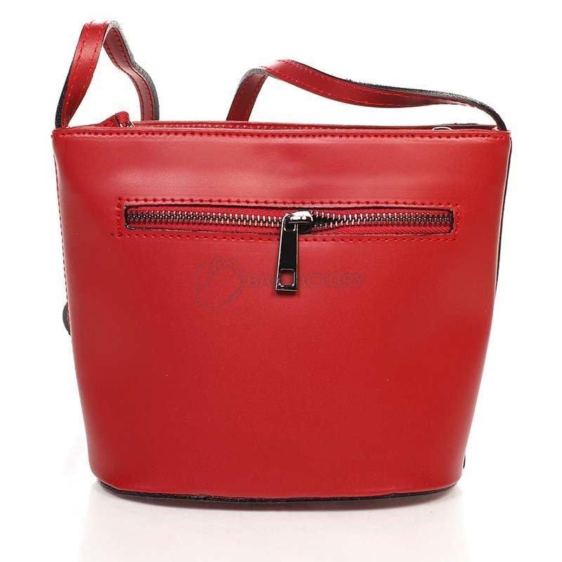 Жіноча шкіряна сумка Italian bags Червоний (1802_red)