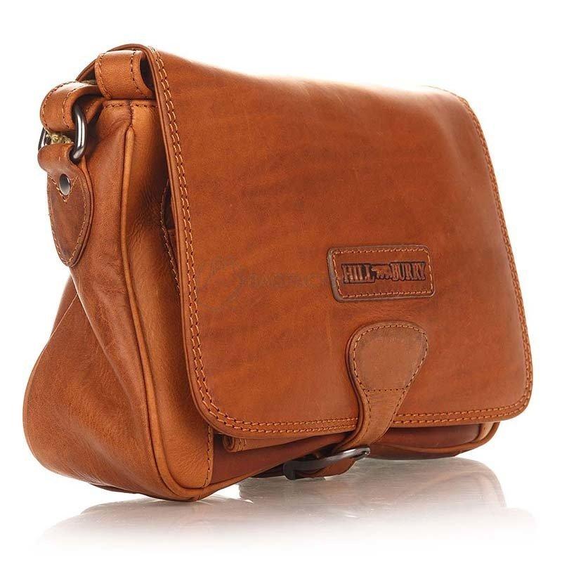 Чоловіча шкіряна сумка HILL BURRY Коричневий (4003_brown)
