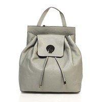 Міський шкіряний рюкзак Italian bags Сірий (6202_gray)