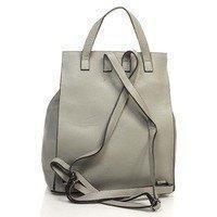 Міський шкіряний рюкзак Italian bags Сірий (6202_gray)