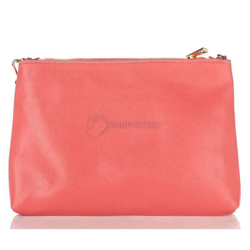 Жіноча шкіряна сумка-клатч Italian Bags Рожевий (7808_roze)