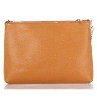 Жіноча шкіряна сумка-клатч Italian bags Коньячний (7808_cuoio)