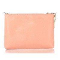 Жіноча шкіряна сумка-клатч Italian bags Рожевий (7808_white_roze)