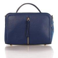Жіноча шкіряна сумка Italian bags Синій (8916_blue)