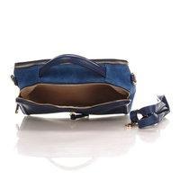 Жіноча шкіряна сумка Italian bags Синій (8916_blue)