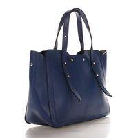 Жіноча шкіряна сумка Italian bags Синій (8920_blue)
