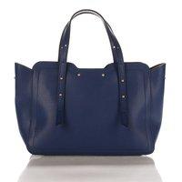 Жіноча шкіряна сумка Italian bags Синій (8920_blue)