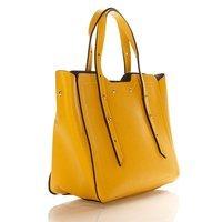 Жіноча шкіряна сумка Italian bags Жовтий (8920_yellow)