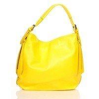 Жіноча шкіряна сумка Italian bags Жовтий (8944_yellow)