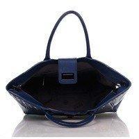 Жіноча шкіряна сумка Italian bags Синій (8947_blue)