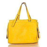 Жіноча шкіряна сумка Italian bags Жовтий (8951_yellow)