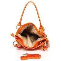 Жіноча шкіряна сумка Italian bags Помаранчевий (8954_orange)