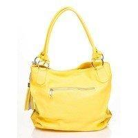 Жіноча шкіряна сумка Italian bags Жовтий (8954_yellow)