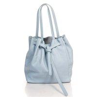 Жіноча шкіряна сумка Italian Bags Блакитної (8956_sky)