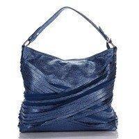 Жіноча шкіряна сумка Italian bags Синій (8967_blue)