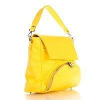 Жіноча шкіряна сумка Italian bags Жовтий (8973_yellow)