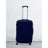 Чохол поліестер на валізу Coverbag M Темно-синій Висота 55-65см (CvP0208M)