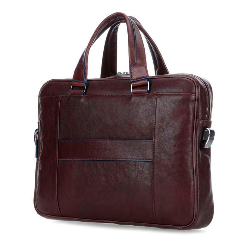 Чоловіча шкіряна сумка Piquadro B2S D.Brown з відділ. д/ноут 14