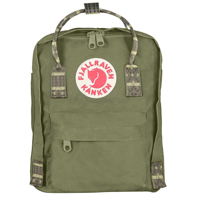Міський рюкзак Fjallraven Kanken Mini Green - Folk Pattern 7л (23561.620-913)