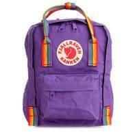 Міський рюкзак Fjallraven Kanken Rainbow Mini Purple Rainbow Pattern (23621.580-907)