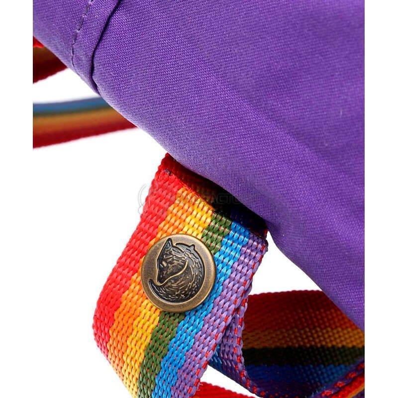 Міський рюкзак Fjallraven Kanken Rainbow Mini Purple Rainbow Pattern (23621.580-907)