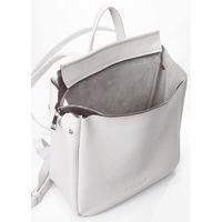 Міський шкіряний рюкзак Poolparty Venice Білий 9л (venice - leather - white)