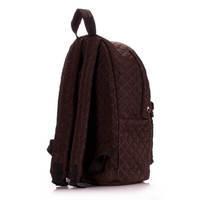 Міський стьобаний рюкзак Poolparty Коричневий 19л (backpack - theone - brown)