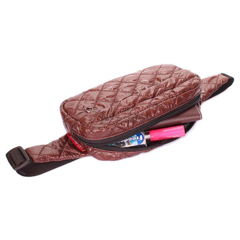 Поясна сумка Poolparty Beltbag Коричневий (beltbag - brown)