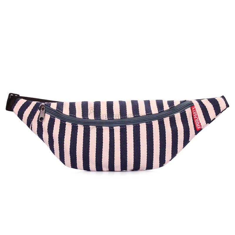 Поясна сумка-бананка Poolparty в морському стилі (waistbag - navy - blue)