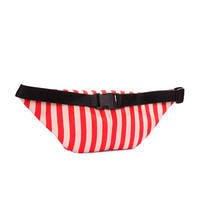 Поясна сумка-бананка Poolparty в морському стилі (waistbag - navy - red)