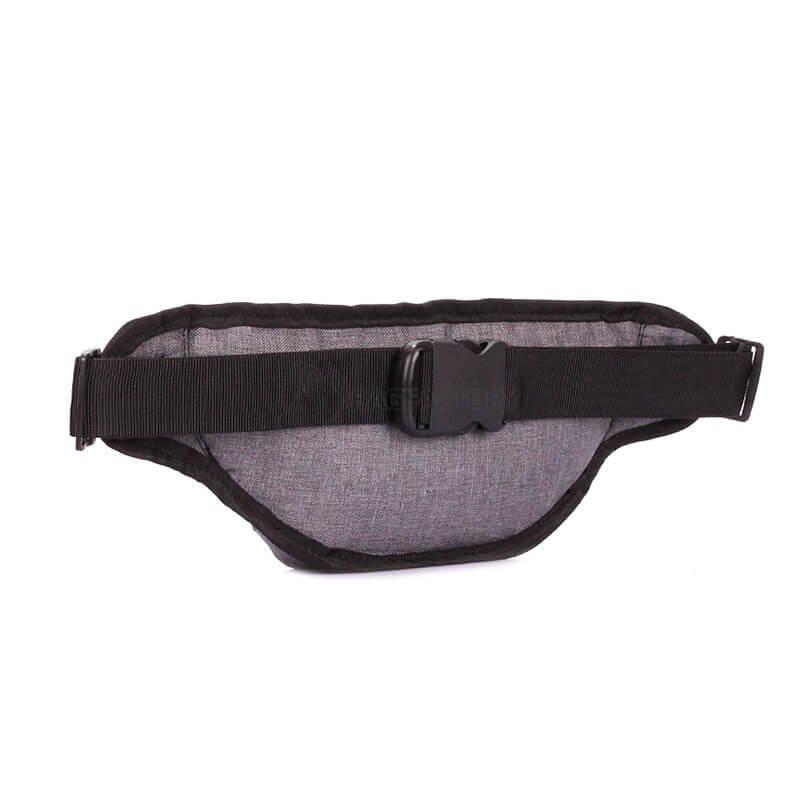 Поясна сумка-бананка Poolparty Bumbag Сірий (bumbag - ripple)