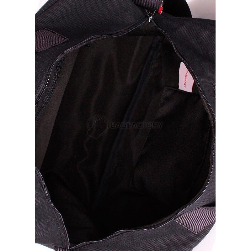 Дорожня сумка Poolparty Original з ременем на плече Чорний (original - oxford - black)