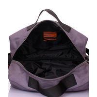 Дорожня коттоновая сумка Poolparty з ременем на плече Сірий (original - grey)