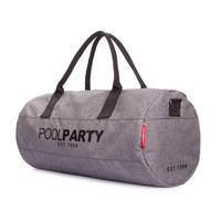 Спортивна сумка Poolparty Gymbag Сірий (gymbag - oxford - ripple)