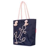 Жіноча літня сумка Poolparty з якорем Синя (anchor - oxford - blue)
