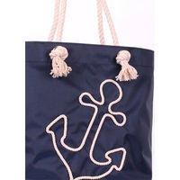 Жіноча літня сумка Poolparty з якорем Синя (anchor - oxford - blue)