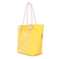 Жіноча літня сумка Poolparty з якорем Жовта (anchor - yellow)