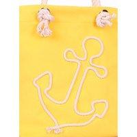 Жіноча літня сумка Poolparty з якорем Жовта (anchor - yellow)