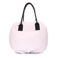 Жіноча сумка на зав'язках Poolparty Muffin Біла (muffin - pu - white)