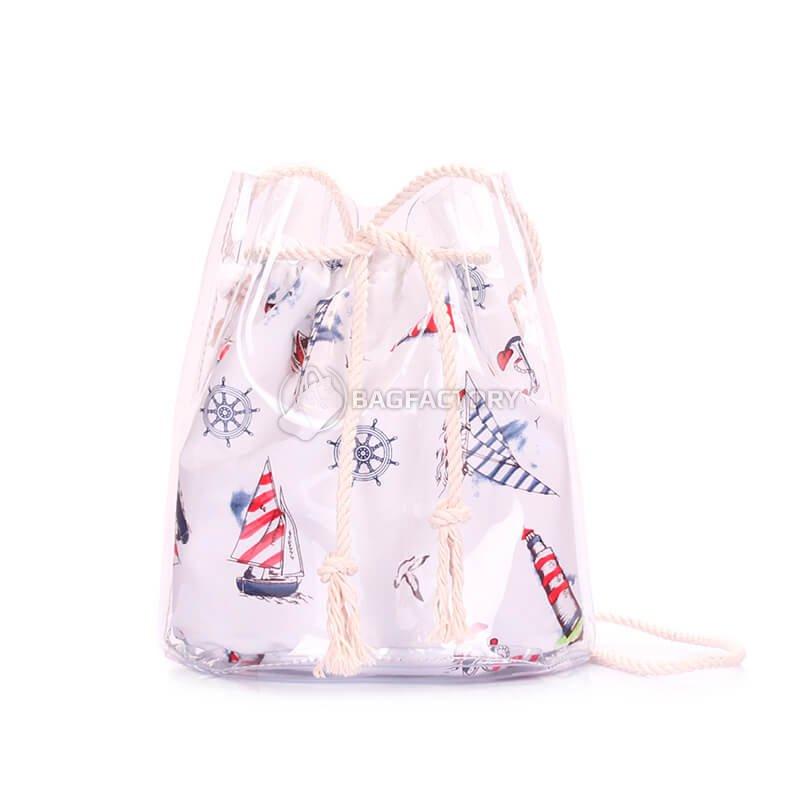 Жіноча літня сумка Poolparty в морському стилі (bucket - clr - marine)