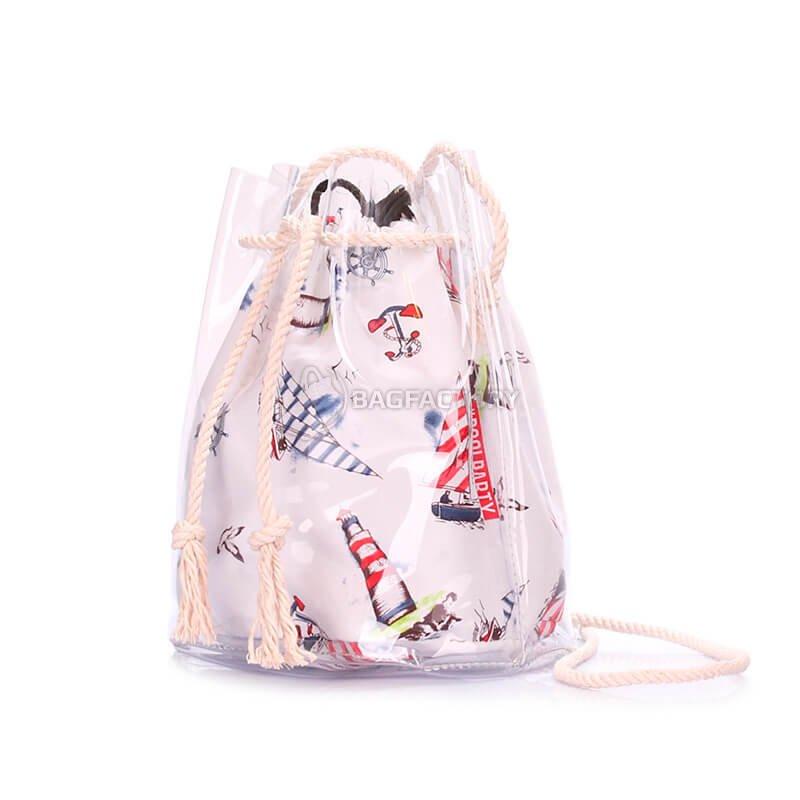 Жіноча літня сумка Poolparty в морському стилі (bucket - clr - marine)